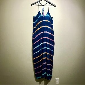 Tie dye razor back summer dress